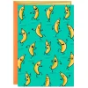 Dancing Bananas Blank Card