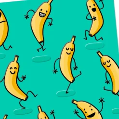 Dancing Bananas Blank Card