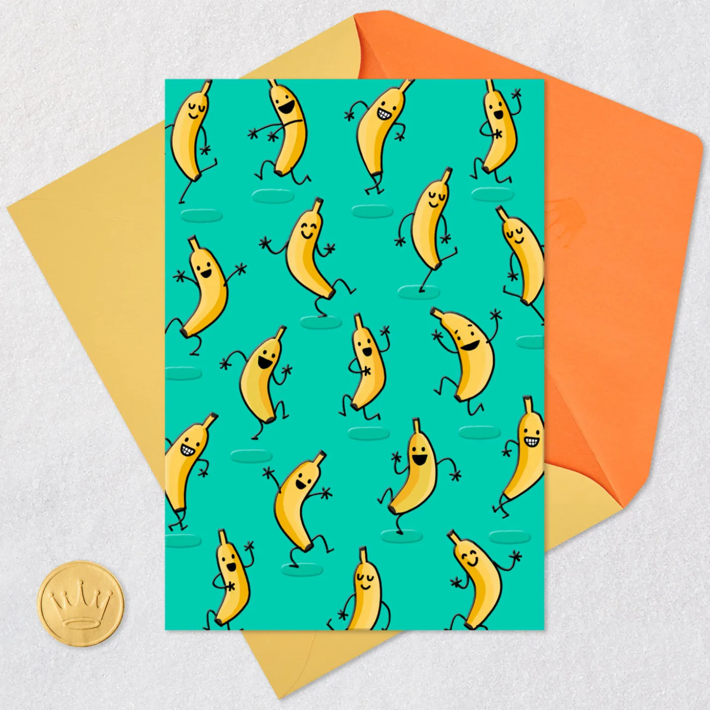 Dancing Bananas Blank Card