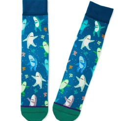 Dancing Sharks Fun Crew Socks