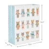 15.5" Dapper Bears and Bunnies Extra-Large Gift Bag