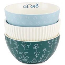 DaySpring Give Thanks Ceramic Bowls, Set of 3