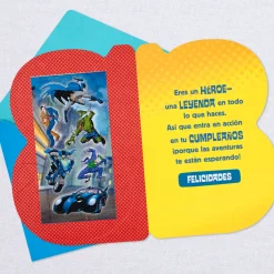 DC Comics™ Batman™ Spanish-Language 8th Birthday Card With Stickers