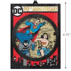 DC Comics™ 90th Anniversary DC Through the Ages Papercraft Ornament