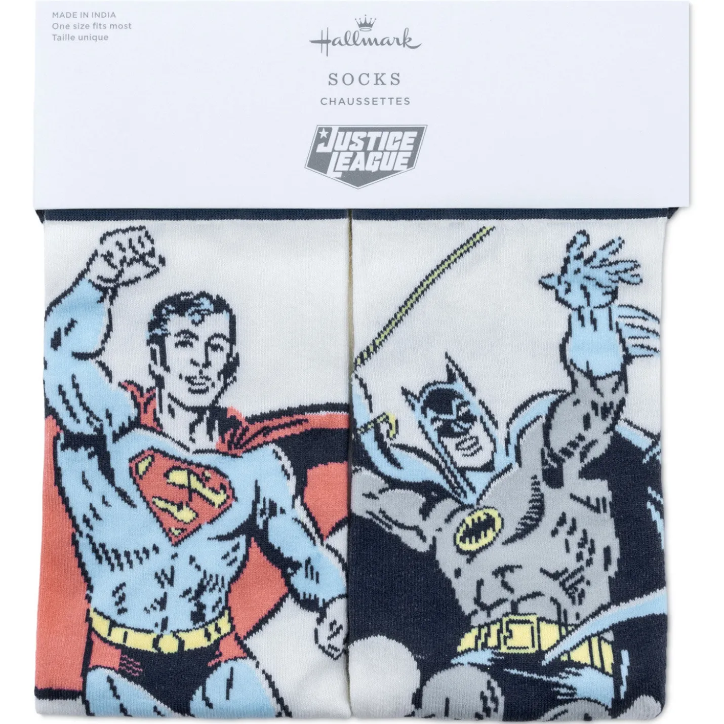 DC™ Superman™ and Batman™ Novelty Crew Socks