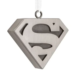 DC™ Superman™ Silver Shield Metal Hallmark Ornament