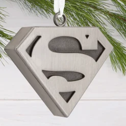 DC™ Superman™ Silver Shield Metal Hallmark Ornament