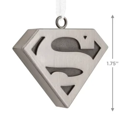 DC™ Superman™ Silver Shield Metal Hallmark Ornament