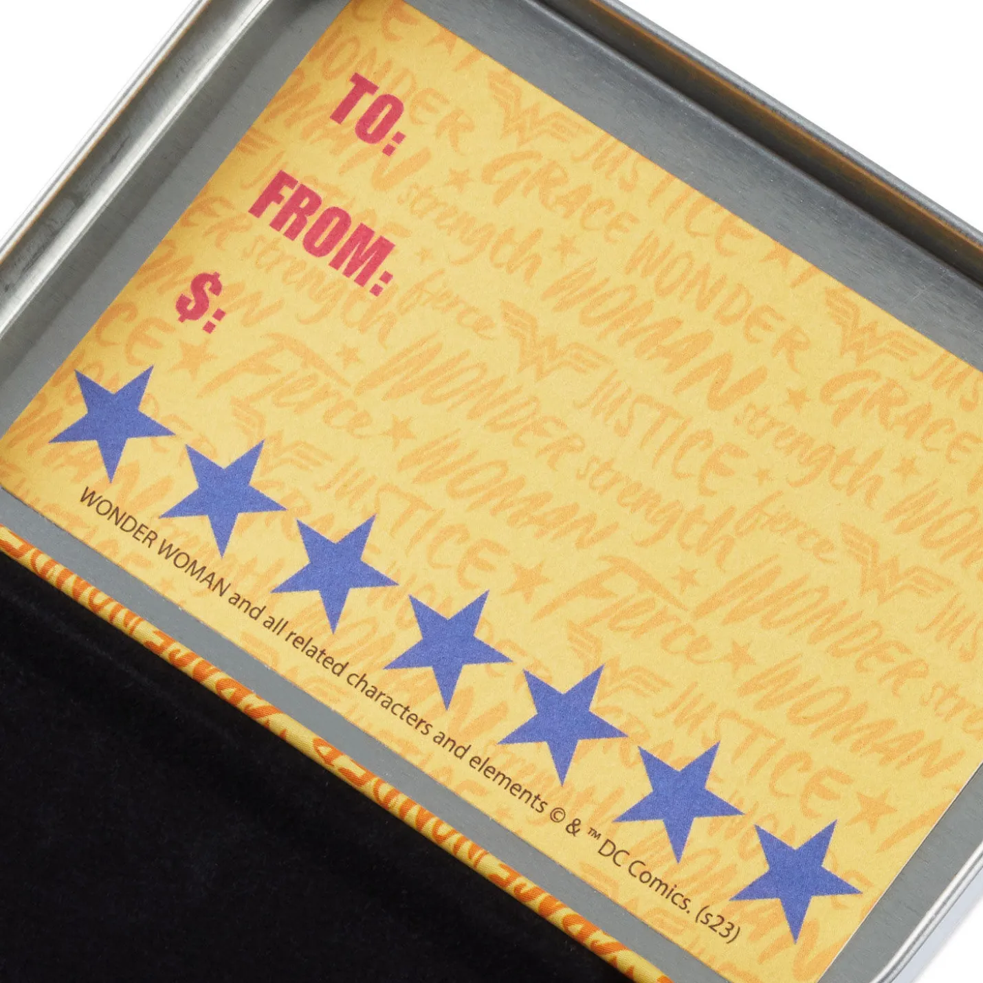 2.5" DC™ Wonder Woman™ Tin Gift Card Holder Box