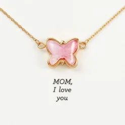 Demdaco Artful Butterfly Charm Necklace for Mom, 16"