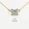 Demdaco Artful Butterfly Charm Friendship Necklace, 16"