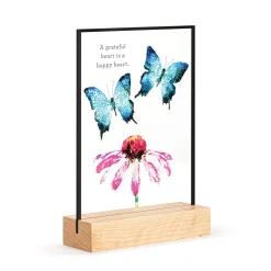 Demdaco Butterflies and Coneflower Large Suncatcher, 7"