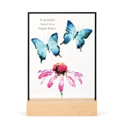 Demdaco Butterflies and Coneflower Large Suncatcher, 7"