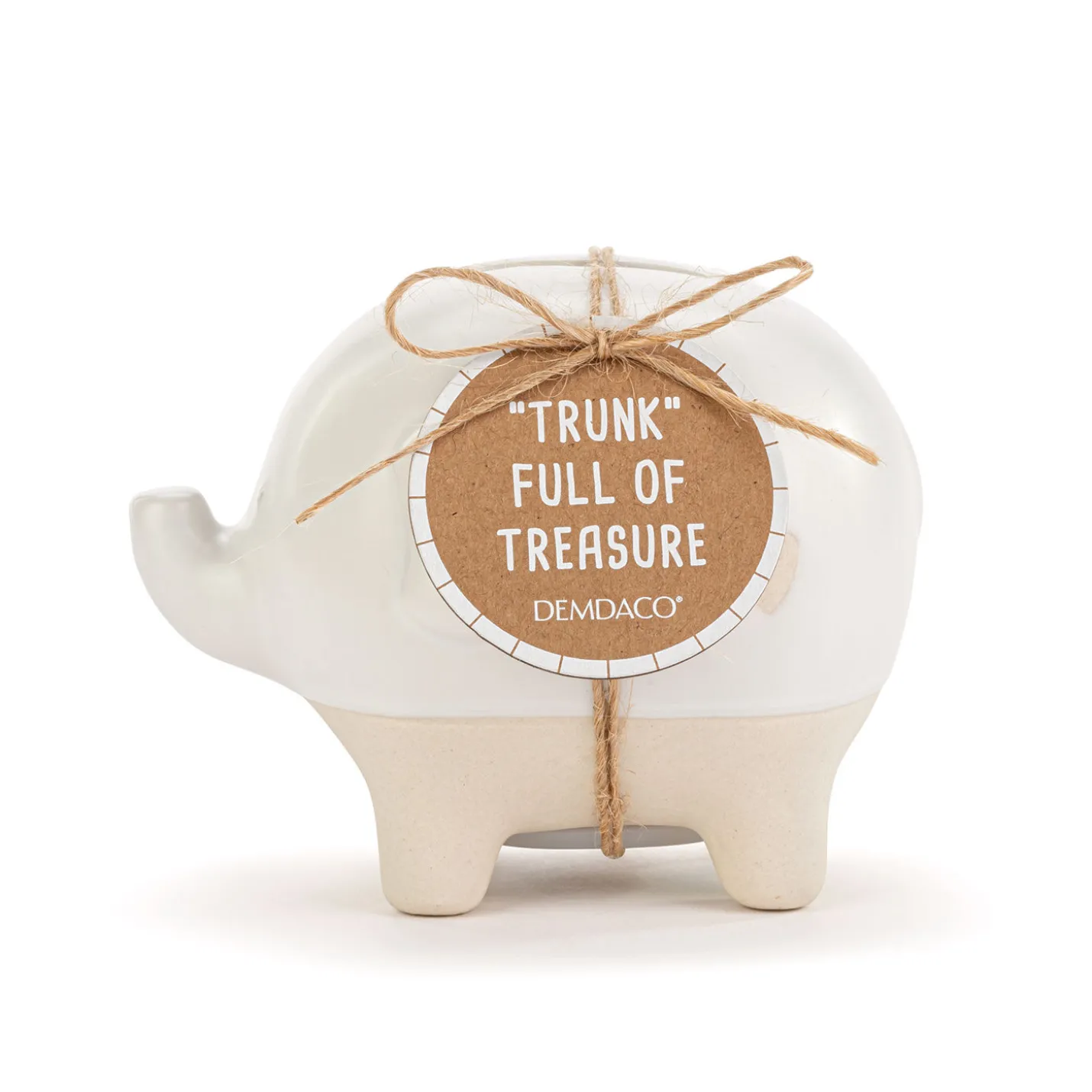 Demdaco Ceramic Elephant Bank