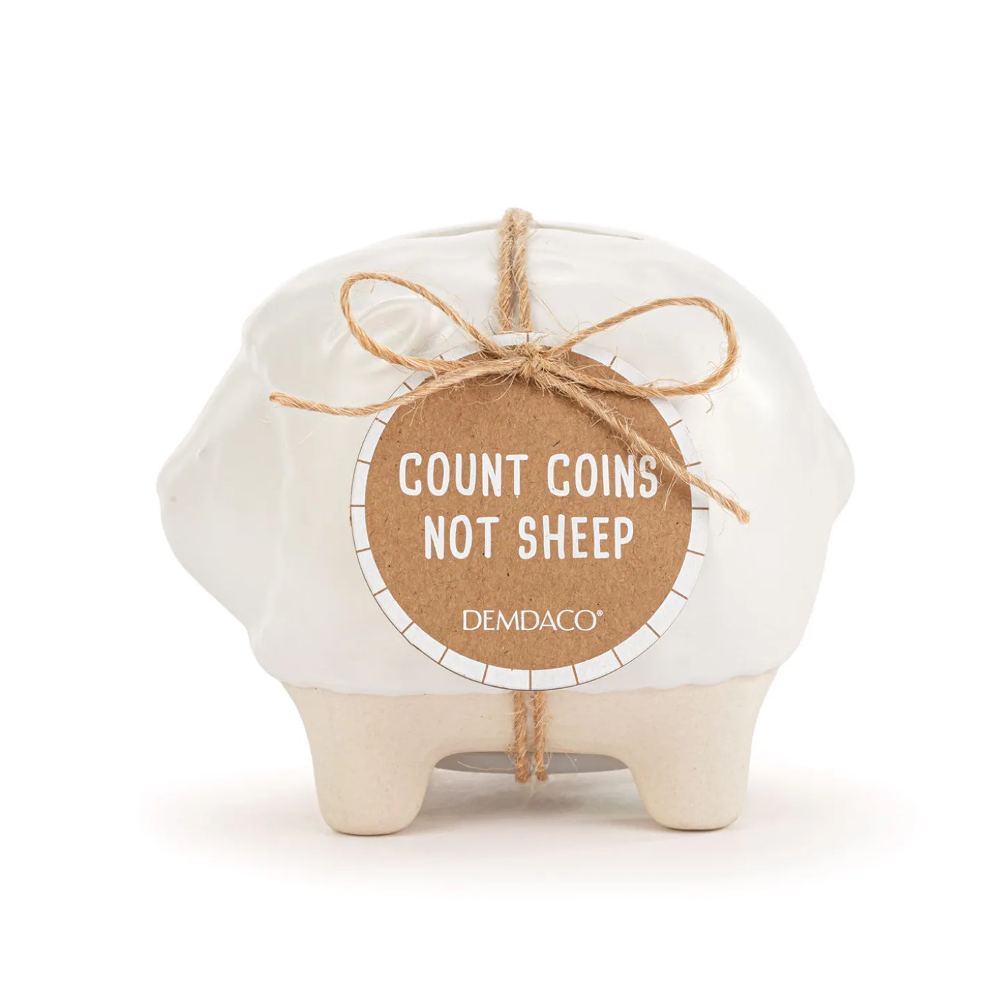 Demdaco Ceramic Lamb Bank