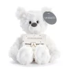 Demdaco Guardian Angel White Plush Bear With Angel Wings Bracelet