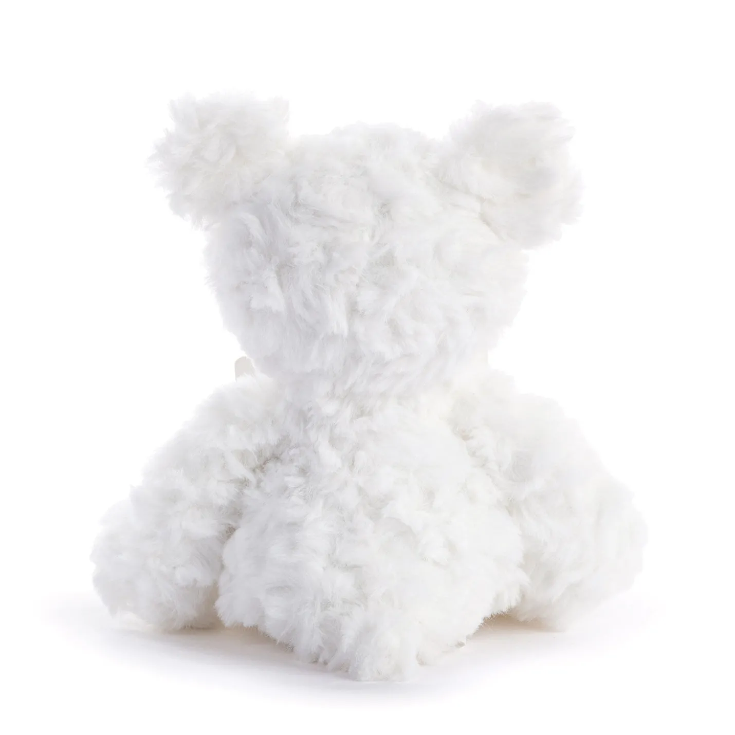 Demdaco Guardian Angel White Plush Bear With Angel Wings Bracelet