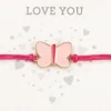 Demdaco Love You Bear Stuffed Animal With Butterfly Bracelet