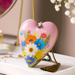 Demdaco Love You Mom Floral Art Heart