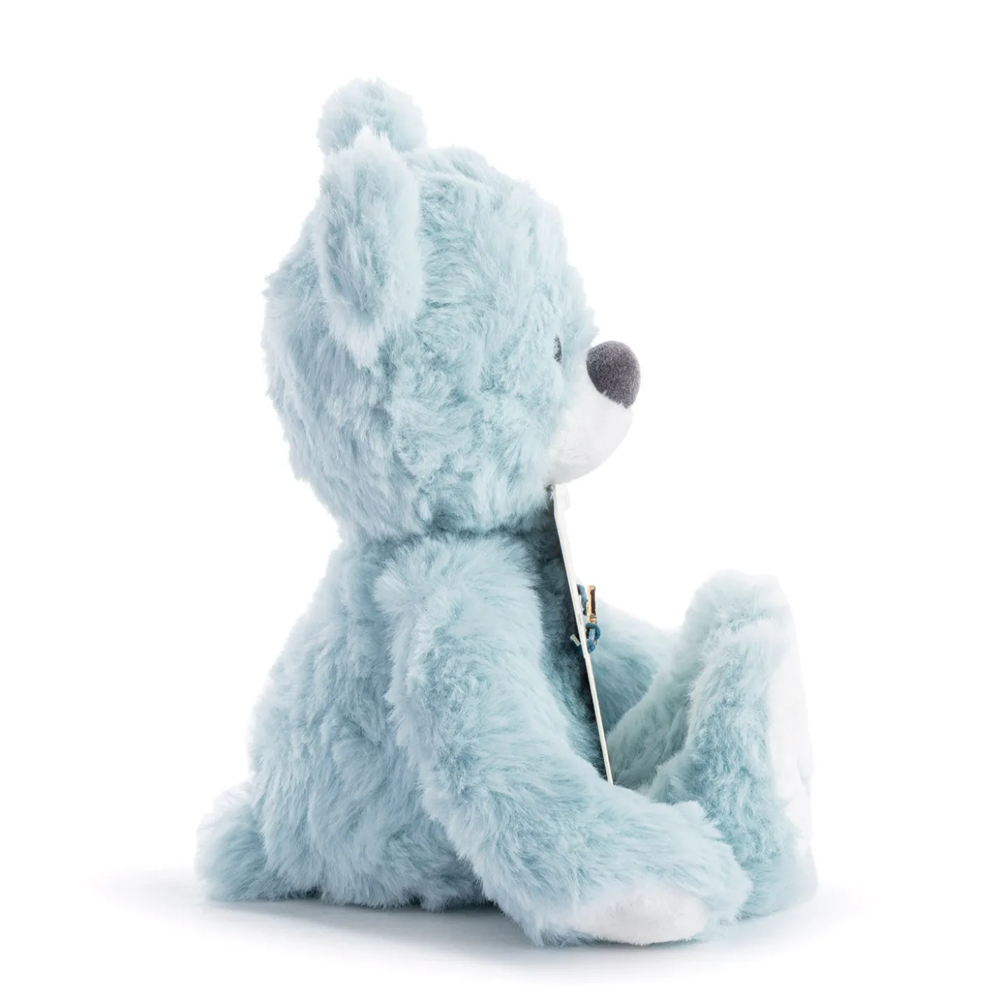 Demdaco Moon and Back Blue Plush Bear With Moon Bracelet
