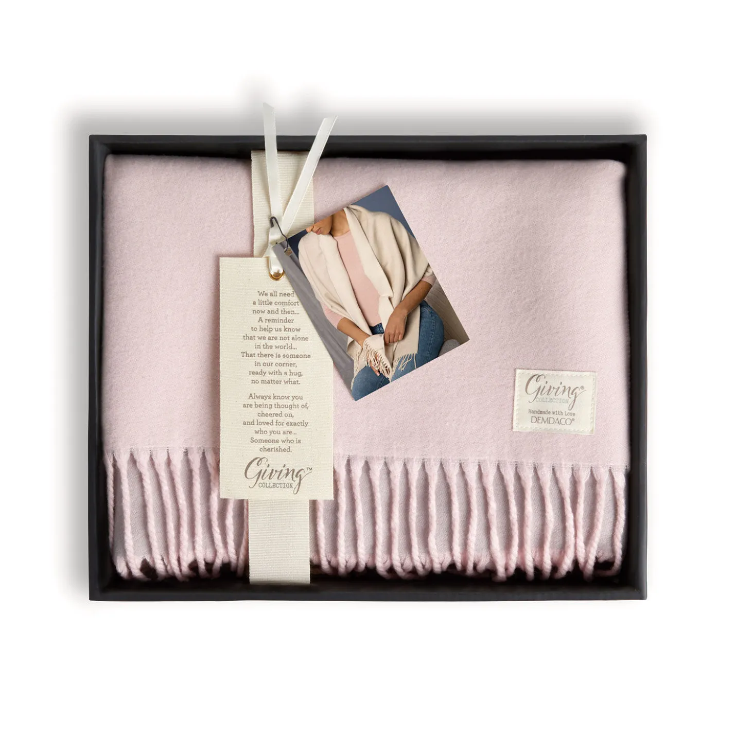 Demdaco Pale Pink Giving Wrap