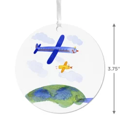 Design-Your-Own Round Metal Personalized Ornament, Custom Photo