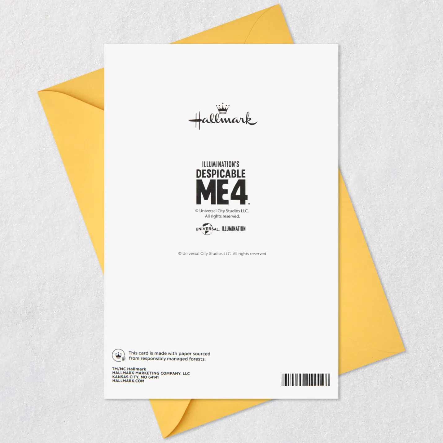 Despicable Me 4 Mind-blowing Coolness Minions Birthday Card for Kids With Stickers
