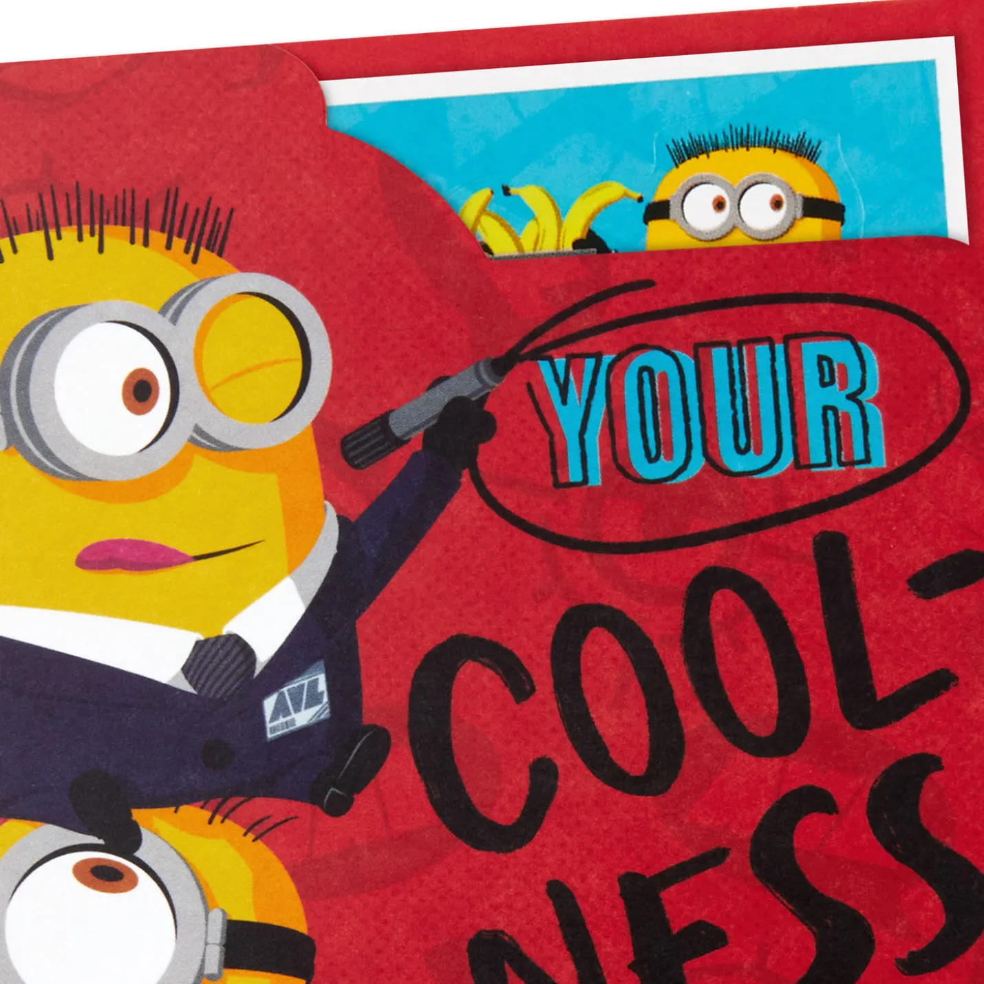 Despicable Me 4 Mind-blowing Coolness Minions Birthday Card for Kids With Stickers