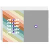 Diagonal Bright Stripes Custom Card