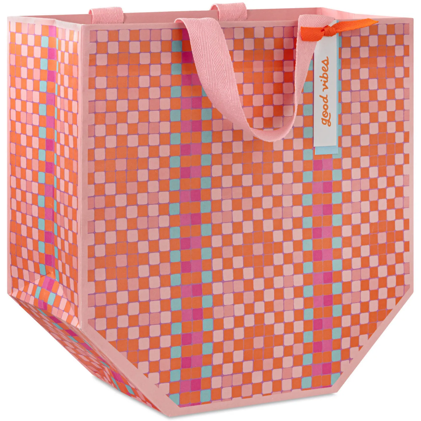 10.3" Diamond Weave Pattern Large Gift Bag