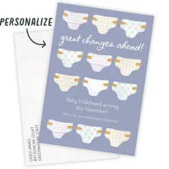 Diapers Great Changes Ahead Pregnancy Announcement