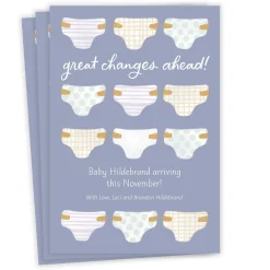Diapers Great Changes Ahead Pregnancy Announcement