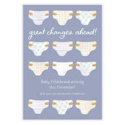 Diapers Great Changes Ahead Pregnancy Announcement