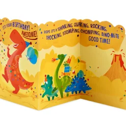 Dino-mite Good Time Birthday Card for Kids
