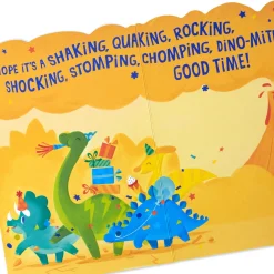 Dino-mite Good Time Birthday Card for Kids