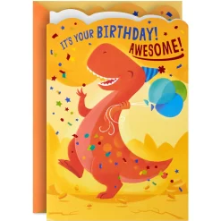 Dino-mite Good Time Birthday Card for Kids