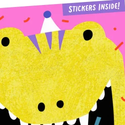 Dino-mite Kid Birthday Card With Stickers