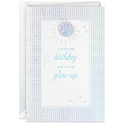 Disco Ball Glow-Up Birthday Card