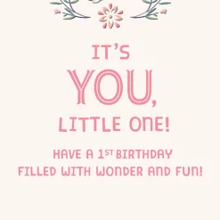 Disney Bambi Wonder and Fun First Birthday Card for Girls