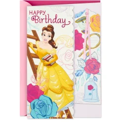 Disney Beauty and the Beast So Much More Than a Princess Birthday Card With Bookmark