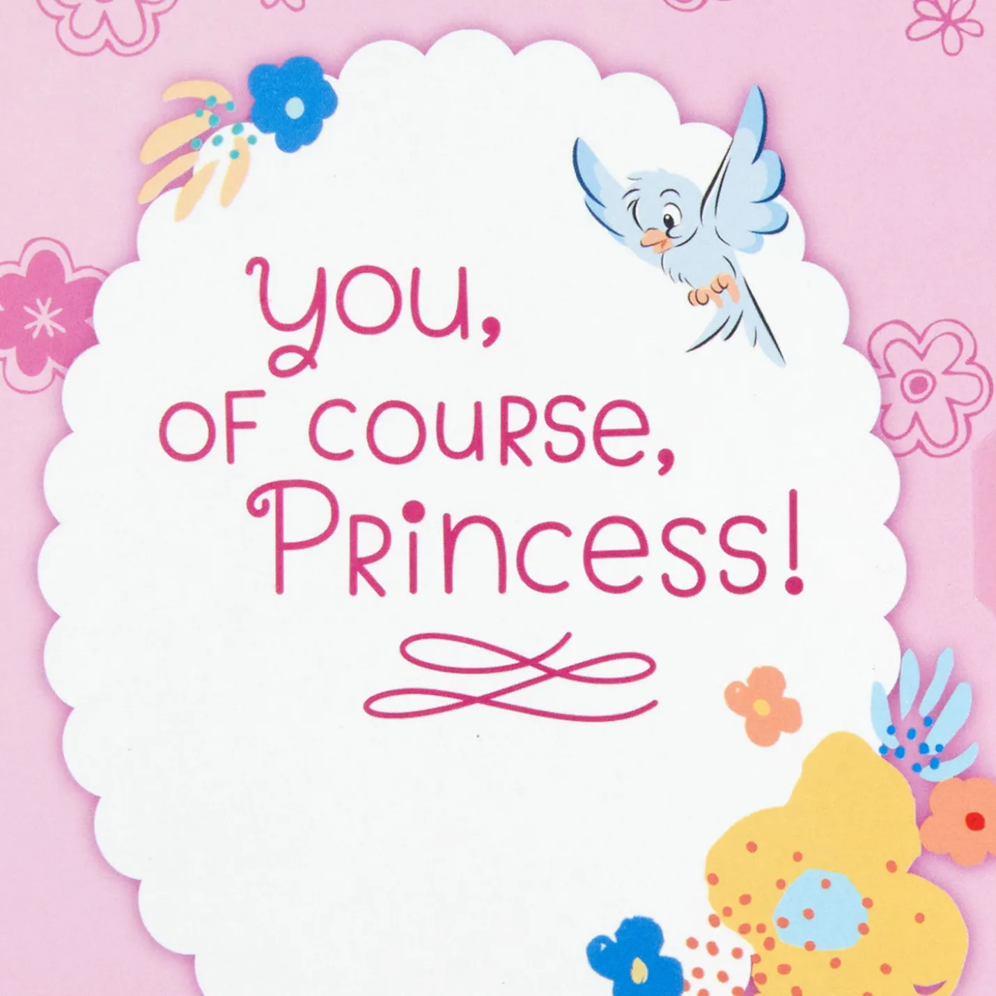 Disney Cinderella Musical First Birthday Card for Girls With Light