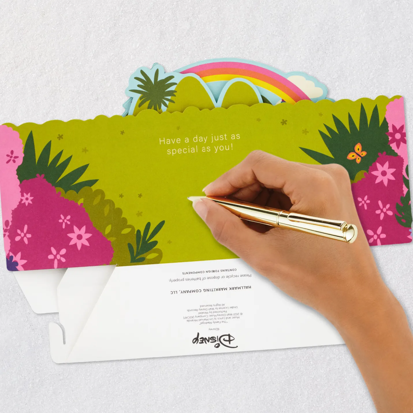 Disney Encanto Love How You Shine Musical 3D Pop-Up Card for Kids With Light