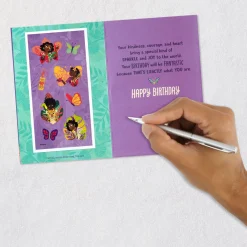 Disney Encanto Mirabel Birthday Card for Granddaughter With Stickers