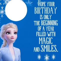 Disney Frozen 2 Elsa Magical Journey Birthday Card With Temporary Tattoos