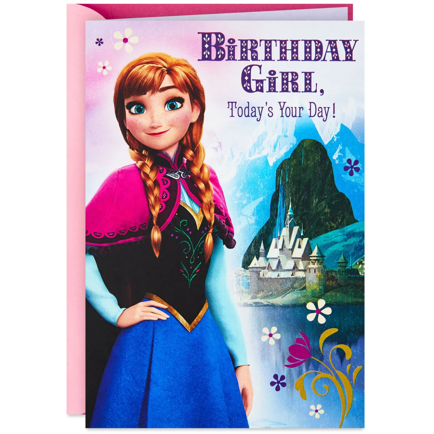 Disney Frozen Birthday Card for Her With Stickers