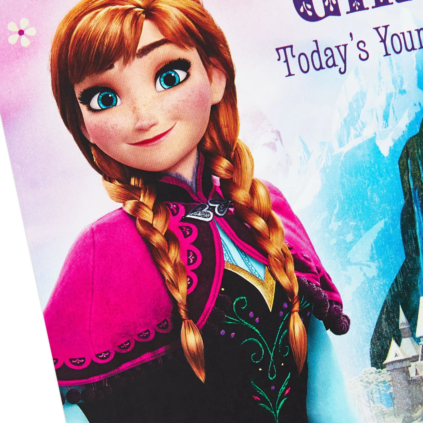 Disney Frozen Birthday Card for Her With Stickers