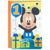Disney Mickey Mouse Be Happy and Celebrate First Birthday Card
