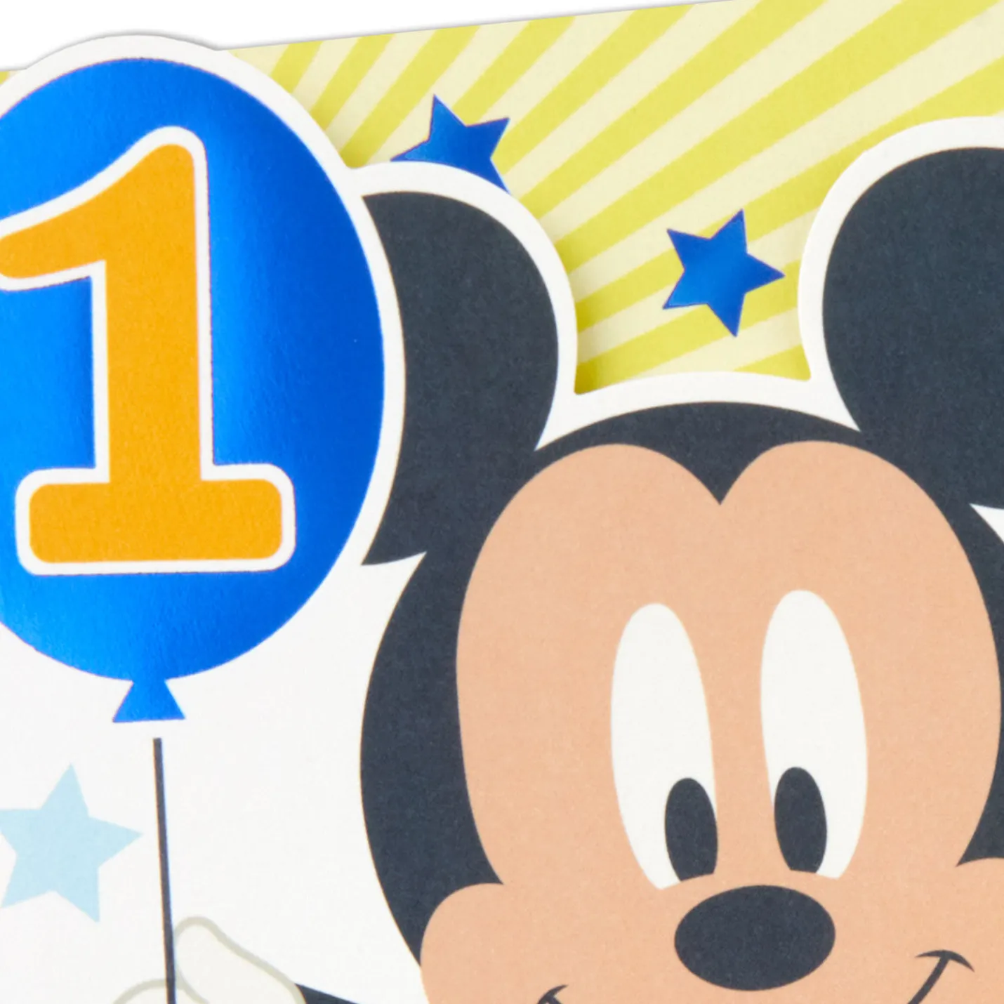 Disney Mickey Mouse Be Happy and Celebrate First Birthday Card