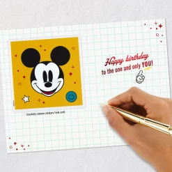 Disney Mickey Mouse Happy Day Birthday Card With Stickers