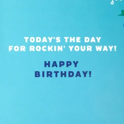Disney Mickey Mouse Rockin' Your Way Musical 5th Birthday Card